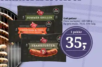 Dagli'Brugsen Gøl pølser tilbud