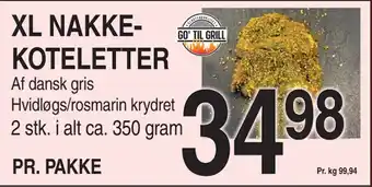 ABC Lavpris XL NAKKEKOTELETTER tilbud