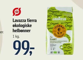 Føtex Lavazza tierra økologiske helbønner tilbud