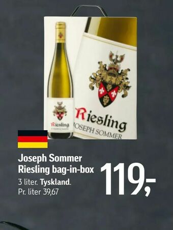 Joseph Sommer Riesling bag-in-box