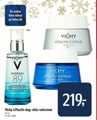 Føtex Vichy Liftactiv dag- eller natcreme tilbud