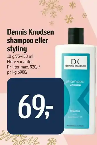 Dennis Knudsen shampoo eller styling