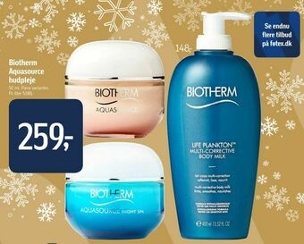 Føtex Biotherm Aquasource hudpleje tilbud