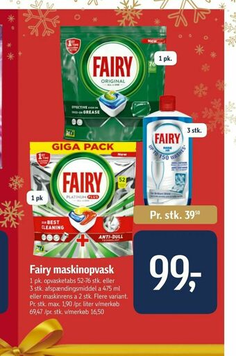 Føtex Fairy maskinopvask tilbud