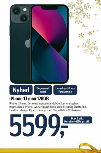 Føtex iPhone 13 mini 128GB tilbud