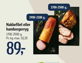 Føtex Nakkefilet eller hamburgerryg tilbud