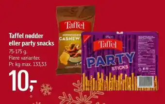 Føtex Taffel nødder eller party snacks tilbud