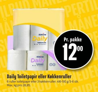 Min Købmand Daily Toiletpapir eller Køkkenruller tilbud