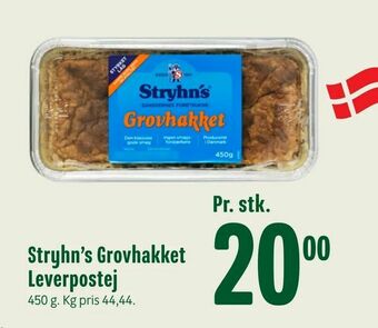 Min Købmand Stryhn's Grovhakket Leverpostej tilbud