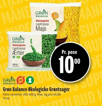 Min Købmand Grøn Balance Økologiske Grøntsager tilbud