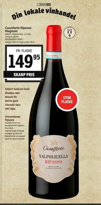 SPAR Casalforte Ripasso Magnum tilbud