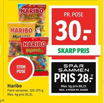 SPAR Haribo tilbud