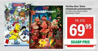 SPAR Haribo eller Toms chokolade julekalender tilbud
