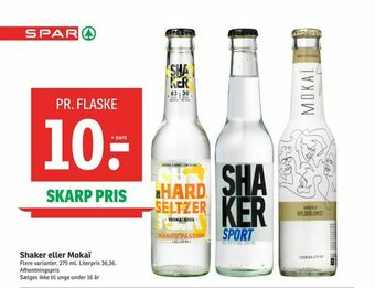SPAR Shaker eller Mokaï tilbud