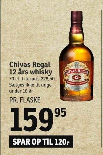 SPAR Chivas Regal 12 års whisky tilbud