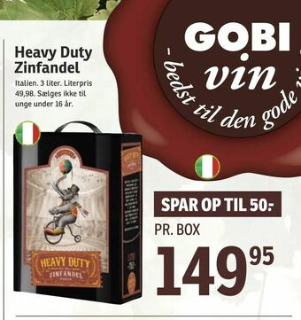 SPAR Heavy Duty Zinfandel tilbud