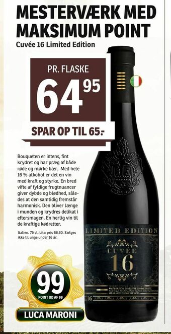SPAR Cuvée 16 Limited Edition tilbud