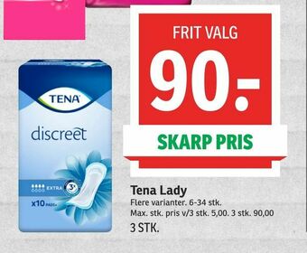 SPAR Tena Lady tilbud