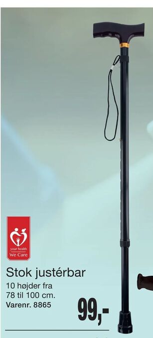 Stok justérbar