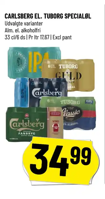 Løvbjerg CARLSBERG EL. TUBORG SPECIALØL tilbud