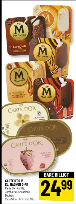 Løvbjerg CARTE D’OR IS EL. MAGNUM 3-PK tilbud