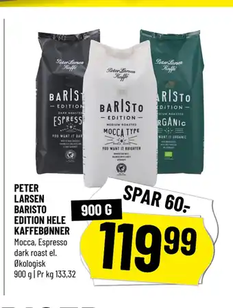 Løvbjerg PETER LARSEN BARISTO EDITION HELE KAFFEBØNNER tilbud