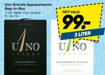Bilka Uno Grande Appassimento Bag-in-Box tilbud