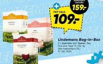 Bilka Lindemans Bag-in-Box tilbud