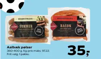Kvickly Bacon Pølser tilbud