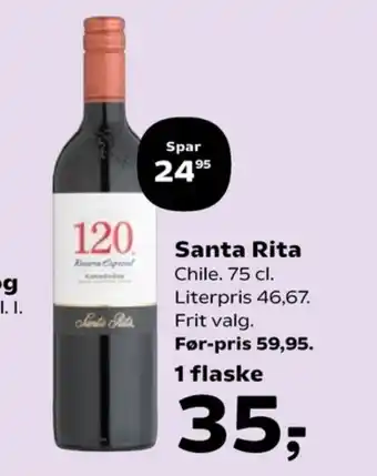 SuperBrugsen Chilensk Rødvin tilbud