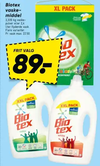 Bilka Vaskepulver tilbud