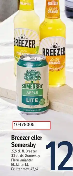 Føtex Breezer eller Somersby tilbud