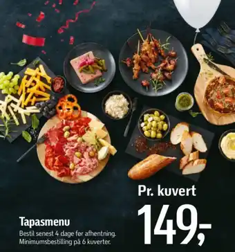 Føtex Tapasmenu tilbud