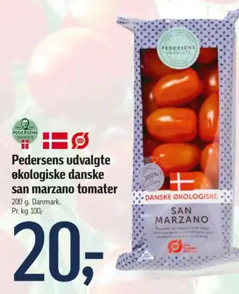 Føtex Pedersens udvalgte økologiske danske san marzano tomater tilbud