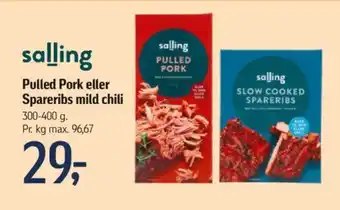 Pulled Pork eller Spareribs mild chili