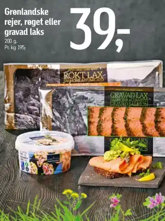 Føtex Grønlandske rejer, røget eller gravad laks tilbud