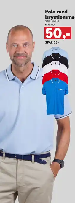 Polo med brystlomme