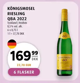 Scandinavian Park KÖNIGSMOSEL RIESLING QBA 2022 tilbud