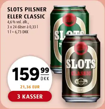 Scandinavian Park SLOTS PILSNER ELLER CLASSIC tilbud