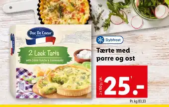 Lidl Tærte med porre og ost tilbud