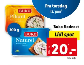 Lidl Buko flødeost tilbud