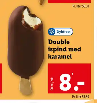 Double ispind med karamel