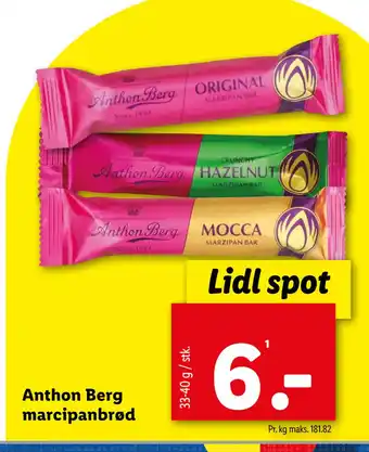 Lidl Anthon Berg marcipanbrød tilbud