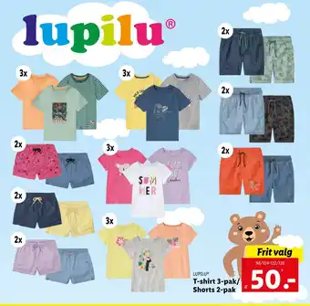 Lidl T-shirt 3-pak/ Shorts 2-pak tilbud