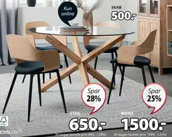JYSK STOL tilbud