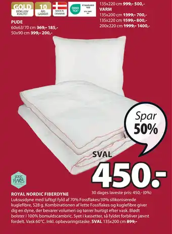 JYSK ROYAL NORDIC FIBERDYNE tilbud