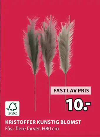 JYSK KRISTOFFER KUNSTIG BLOMST tilbud