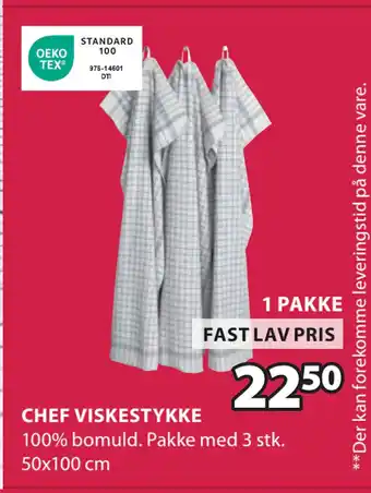 JYSK CHEF VISKESTYKKE tilbud