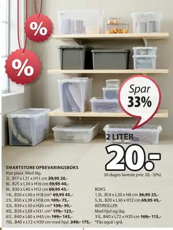 JYSK SMARTSTORE OPBEVARINGSBOKS tilbud