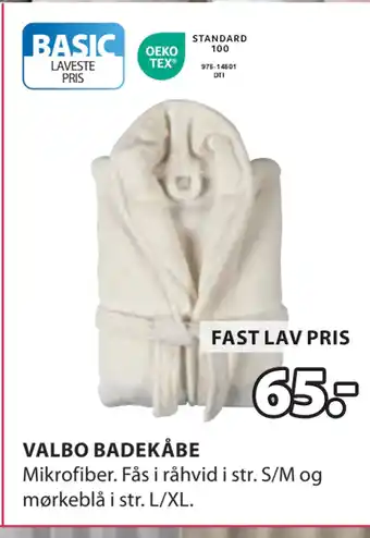 JYSK VALBO BADEKÅBE tilbud